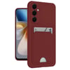 Mey İthalat®  Samsung Galaxy M15 Kelvin Kartvizitli Silikon - Bordo