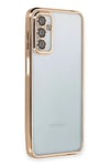 Mey İthalat®  Samsung Galaxy M23 Kılıf  Lensli Silikon - Gold