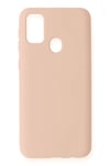 Mey İthalat®  Samsung Galaxy M31 Kılıf Nano içi Kadife Silikon - Pudra