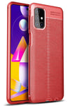 Mey İthalat®  Samsung Galaxy M31S Kılıf Auto Focus Kapak - Kırmızı