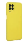 Mey İthalat®  Samsung Galaxy M33 Kılıf Nano içi Kadife Silikon - Sarı