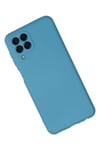 Mey İthalat®  Samsung Galaxy M33 Kılıf Nano içi Kadife Silikon - Mavi