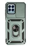 Mey İthalat®  Samsung Galaxy M33 Kılıf Pars Lens Yüzüklü Silikon - Yeşil