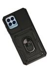 Mey İthalat®  Samsung Galaxy M33 Kılıf Pars Lens Yüzüklü Silikon - Siyah