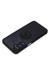 Mey İthalat®  Samsung Galaxy M34 5G Kılıf Montreal Yüzüklü Silikon Kapak - Siyah