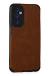 Mey İthalat®  Samsung Galaxy M34 5G Kılıf Loop Deri Silikon - Kahverengi