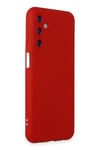 Mey İthalat®  Samsung Galaxy M34 5G Kılıf Nano içi Kadife Silikon - Kırmızı