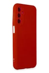 Mey İthalat®  Samsung Galaxy M34 5G Kılıf First Silikon - Kırmızı