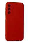 Mey İthalat®  Samsung Galaxy M34 5G Kılıf First Silikon - Kırmızı