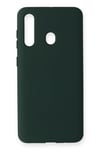 Mey İthalat®  Samsung Galaxy M40 Kılıf Nano içi Kadife Silikon - Koyu Yeşil