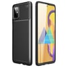 Mey İthalat®  Samsung Galaxy M51 Kılıf Auto Focus Karbon Kapak - Siyah
