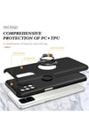 Mey İthalat®  Samsung Galaxy M51 Kılıf Elit Yüzüklü Kapak - Siyah
