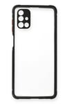 Mey İthalat®  Samsung Galaxy M51 Kılıf Miami Şeffaf Silikon - Siyah