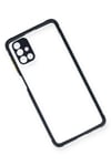 Mey İthalat®  Samsung Galaxy M51 Kılıf Miami Şeffaf Silikon - Lacivert