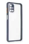 Mey İthalat®  Samsung Galaxy M51 Kılıf Miami Şeffaf Silikon - Gri