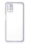Mey İthalat®  Samsung Galaxy M51 Kılıf Miami Şeffaf Silikon - Lila