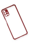 Mey İthalat®  Samsung Galaxy M51 Kılıf Miami Şeffaf Silikon - Fuşya
