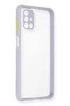 Mey İthalat®  Samsung Galaxy M51 Kılıf Miami Şeffaf Silikon - Lila