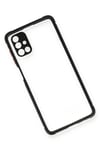 Mey İthalat®  Samsung Galaxy M51 Kılıf Miami Şeffaf Silikon - Siyah