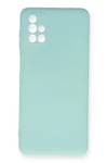Mey İthalat®  Samsung Galaxy M51 Kılıf Nano içi Kadife Silikon - Turkuaz