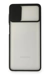 Mey İthalat®  Samsung Galaxy M51 Kılıf Palm Buzlu Kamera Sürgülü Silikon - Siyah