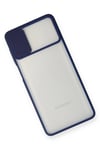 Mey İthalat®  Samsung Galaxy M51 Kılıf Palm Buzlu Kamera Sürgülü Silikon - Lacivert