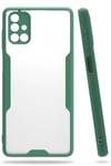 Mey İthalat®  Samsung Galaxy M51 Kılıf Platin Silikon - Yeşil