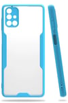 Mey İthalat®  Samsung Galaxy M51 Kılıf Platin Silikon - Mavi
