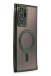 Mey İthalat®  Samsung Galaxy Note 20 Ultra Kılıf Kross Magneticsafe Kapak - Koyu Yeşil