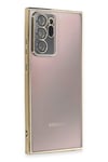Mey İthalat®  Samsung Galaxy Note 20 Ultra Kılıf  Lensli Silikon - Gold