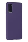 Mey İthalat®  Samsung Galaxy S20 Kılıf Nano içi Kadife Silikon - Mor