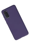Mey İthalat®  Samsung Galaxy S20 Kılıf Nano içi Kadife Silikon - Mor