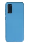 Mey İthalat®  Samsung Galaxy S20 Kılıf Nano içi Kadife Silikon - Mavi