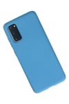Mey İthalat®  Samsung Galaxy S20 Kılıf Nano içi Kadife Silikon - Mavi
