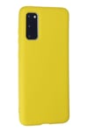 Mey İthalat®  Samsung Galaxy S20 Kılıf Nano içi Kadife Silikon - Sarı