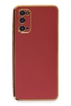 Mey İthalat®  Samsung Galaxy S20 Kılıf Volet Silikon - Kırmızı