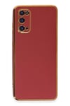 Mey İthalat®  Samsung Galaxy S20 Kılıf Volet Silikon - Kırmızı