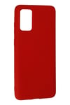 Mey İthalat®  Samsung Galaxy S20 Plus Kılıf Nano içi Kadife Silikon - Kırmızı