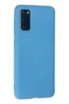 Mey İthalat®  Samsung Galaxy S20 Plus Kılıf Nano içi Kadife Silikon - Mavi