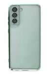 Mey İthalat®  Samsung Galaxy S21 FE Kılıf  Lensli Silikon - Yeşil