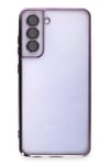 Mey İthalat®  Samsung Galaxy S21 FE Kılıf  Lensli Silikon - Mor