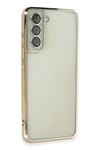Mey İthalat®  Samsung Galaxy S21 FE Kılıf  Lensli Silikon - Gold