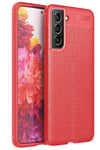 Mey İthalat®  Samsung Galaxy S21 FE Kılıf Auto Focus Kapak - Kırmızı