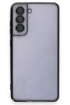 Mey İthalat®  Samsung Galaxy S21 FE Kılıf  Lensli Silikon - Siyah