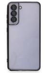 Mey İthalat®  Samsung Galaxy S21 FE Kılıf  Lensli Silikon - Siyah
