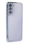 Mey İthalat®  Samsung Galaxy S21 FE Kılıf  Lensli Silikon - Açık Mavi