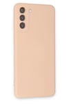 Mey İthalat®  Samsung Galaxy S21 Kılıf Nano içi Kadife Silikon - Pudra