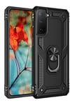 Mey İthalat®  Samsung Galaxy S21 Kılıf Sofya Yüzüklü Silikon Kapak - Siyah