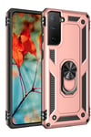 Mey İthalat®  Samsung Galaxy S21 Kılıf Sofya Yüzüklü Silikon Kapak - Rose