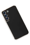 Mey İthalat®  Samsung Galaxy S21 Kılıf Volet Silikon - Siyah